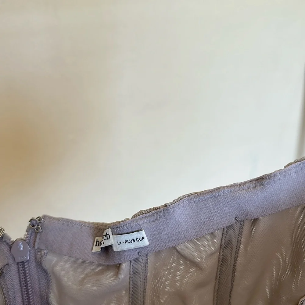 House of CB Silver Gray Corset Top - Picture 2 of 14